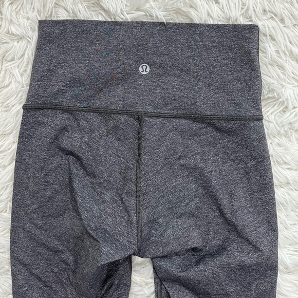 Lululemon Wunder Under Crop High Rise Leggings Luxtreme 21" | Grey | Size 4 - Picture 7 of 8